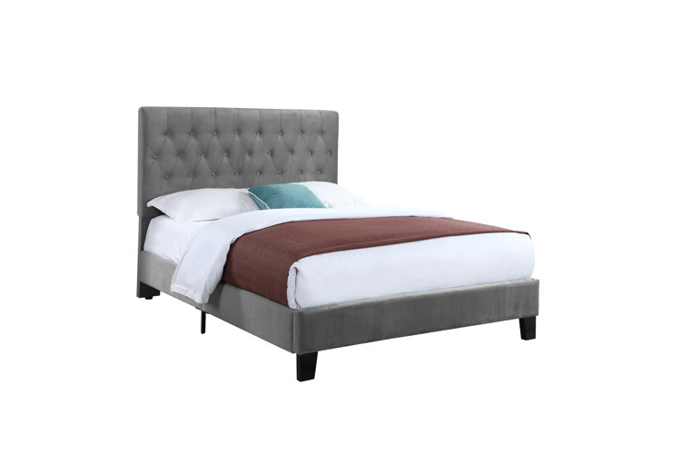 Mendez upholstered deals panel standard bed